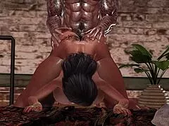 Hotwife's Big Ass Spread For Bull's Thick Cock Pounding