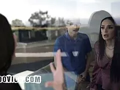 Sheena Ryder and Lily Lane bend over deepthroating in public cheating wife outdoor hardcore