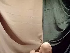 french housewife slave gags on dildo training deepthroat while masturbating chained