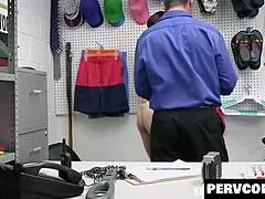 teacher jessica ryan caught shoplifting sucks and fucks officer rusty to dodge arrest!