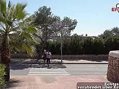 german tourist gets picked up and fucked publicly on mallorca street