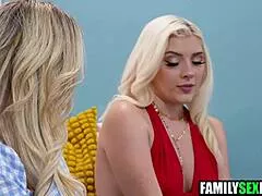 Stepdaughter, join our Easter threesome with toys and bunny costumes?
