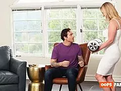 Stepmom slams big cock cowgirl in hardcore spotlight