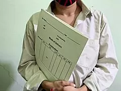 boss fucks tight shaved pussy secretary rough in office with puffy lips creampie
