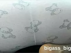 Farting BBW bends over in pajamas unleashing fetish gas blasts