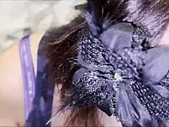 Chubby BBW Brunette Sucks Cock Deep Then Gets Pussy Creampied Hard