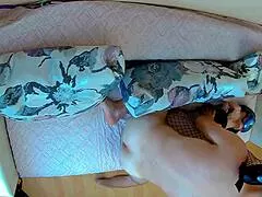 Petite milf model deepthroats cock in stockings amateur castle