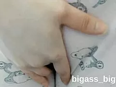Wow! Sexy young bbw milf fingers juicy cameltoe pussy in homemade pajamas solo!