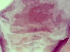 20yo virgin's shaved pussy glows wet lighting tissue paper up close