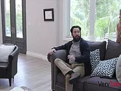 oh fuck, stepdaughter pounds stepdad after catching stepmom with her boyfriend!