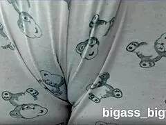 curvy latina teen shows camel toe in pajamas