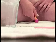 cut my bush and shaved my pussy clean