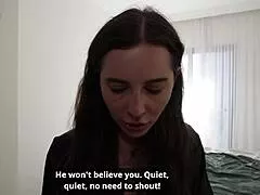 stepmother has to take a dick from her ass to mouth to make her boy cum faster
