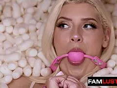 stepmom and stepdad punish slutty stepdaughter with carrots