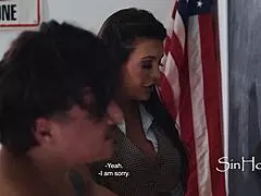 Teacher makes students fuck for amusement
