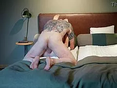 Fucking my wife after shopping in only anal