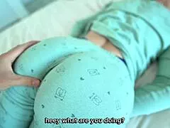 Stepmom begs not to cum on glasses