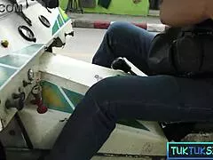 real thai amateur milf with ass picked up and fucked by big dick