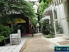 real thai amateur milf with ass picked up and fucked by big dick