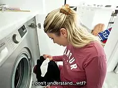big mistake on the stepmothers part that she got stuck inside the washing machine