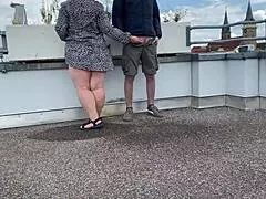no matter how hard the plump mother in law tried pissing splashed all over her legs