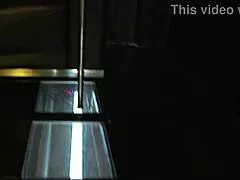 Lesbian strippers in fishnets eat out each others shaved pussies