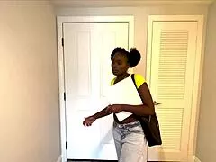 ebony elsie wants rough fuck after class