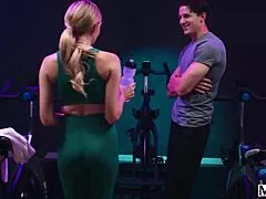 milfy married milf sierra spunk gets her pussy worked out by fitness instructor