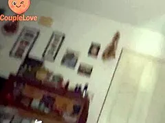Stepmom gets cum on tits from pervert stepson