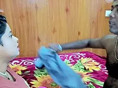 Indian Milf Wife Squirts All Over Big Cock