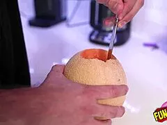 petite redhead milf gets fucked hard in kitchen