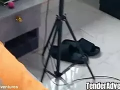 sexy ebony milf bends for big black cock orgasm