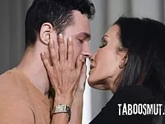 Horny stepmom almost got caught fucking stepson