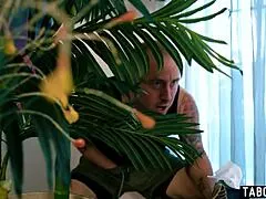 Petite milf girlfriend kenna james catches boyfriend jerking off