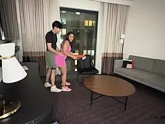 milf begs stepsons friend for creampie
