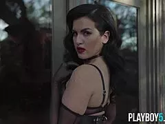 Plus size bbw fetish model drops lingerie