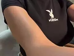 Stepmom shows her nipples in the bathroom