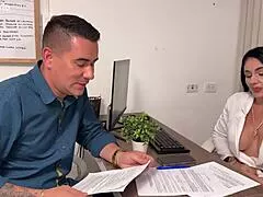 Mature Latin Milf Stella Osorio Pays Lawyer With Office Sex
