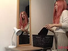 accidentally flashing hard cock to stepmom