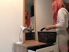 accidentally flashing hard cock to stepmom