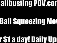 i will give you an unbearable ballbusting 😈
