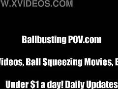 i will give you an unbearable ballbusting 😈