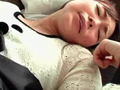 Kosaka uses toys to squirt then tries real penetration for first time