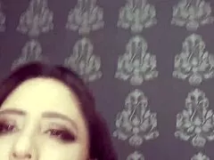 I masturbate with crystal dildo and squirt hard