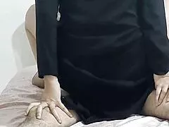 Morning sex with my ebony woman insisted to fucked her wotowoto