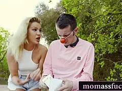 hungarian step mom shows her asshole for birthday