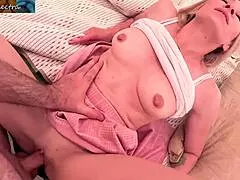 stay home stepmom helps horny stepson inside her tight pussy