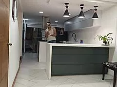 Muscular Bodybuilder Fucks His Friends Wife In The Shower