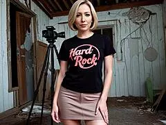 Casting of a milf 43 in an abandoned house ai