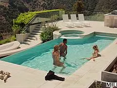 Naughty Blonde Housewife Andi Avalon Squirts On Two Huge Cocks In Threesome